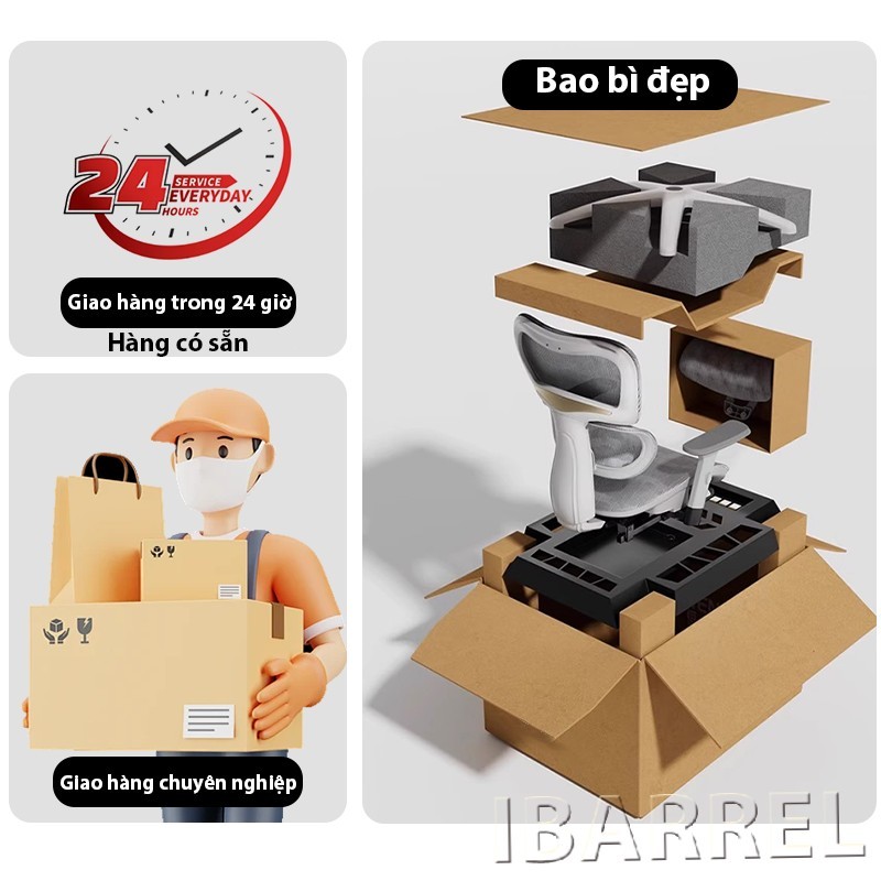 IBARREL Ghế Gaming Ghế Chơi Game Công Thái Học Ghế Máy Tính Ghế Tựa Lưng Thoải Mái Ghế Gaming | BigBuy360 - bigbuy360.vn