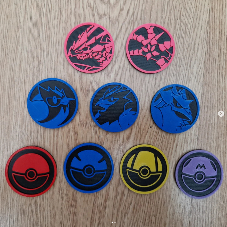 Đồng xu đồ chơi sưu tầm mô hình Pokemon (1) nhựa 3D