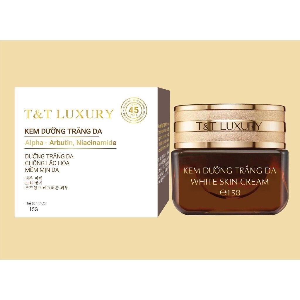 kem dưỡng trắng da T&t luxury 15g