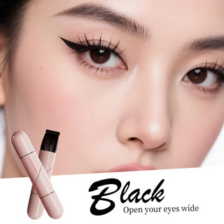  Bút kẻ mắt dạng tem tích hợp cho đường kẻ mắt chính xác và cân xứng. Bút kẻ mắt dạng lỏng lâu trôi. 