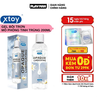  Gel bôi trơn XTOY OPAQUE Lubricating mô phỏng tinh trùng dâm thuỷ trắng đục lâu khô tăng khoái cảm | 250ml 