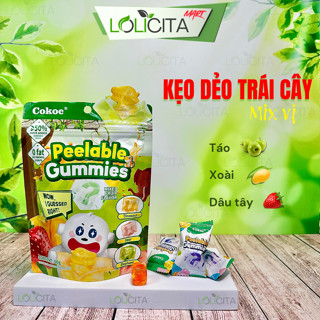  Kẹo dẻo trái cây 3D BoBo Cokoc lột vỏ hình thú - gói 60g   75g Lolicita Mart 