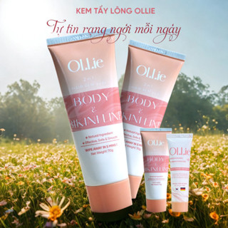Kem tẩy lông OLLIE , tẩy lông vùng cô bé, nách, tay, chân, triệt lông an toàn không đau rát 50ml