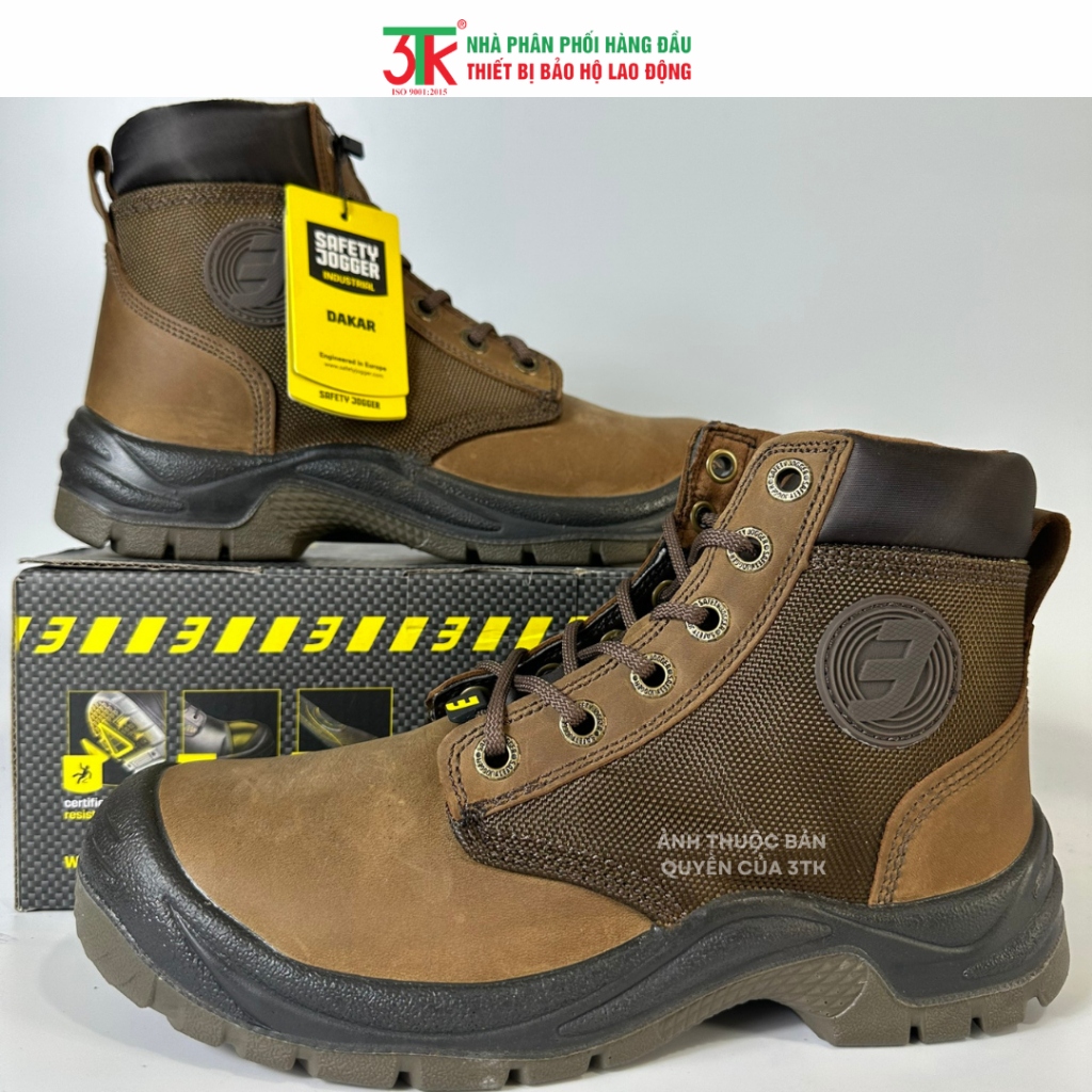 [CHÍNH HÃNG] Giày bảo hộ Safety Jogger Dakar S3 - Da bò sáp xịn, có tiêu chuẩn S3 lội nước