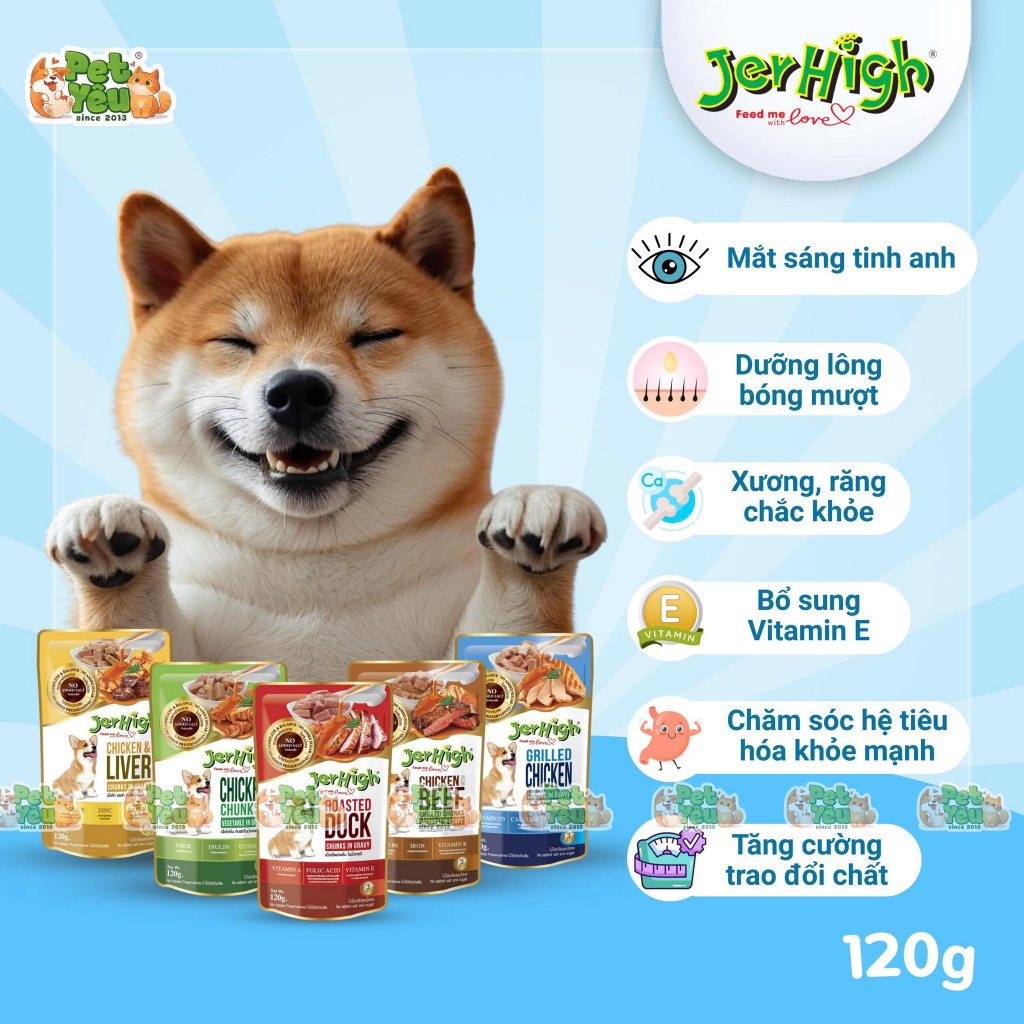 Pate Cho Chó Jerhigh Thái Lan – Thức Ăn Ướt Cho Chó Giàu Dinh Dưỡng