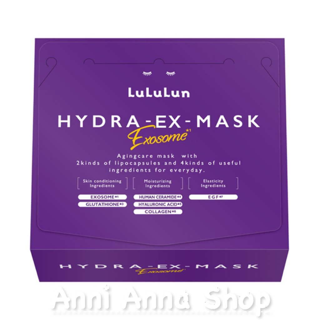 Hộp Mặt Nạ 28 Miếng Lululun Hydra EX Exosome Mask