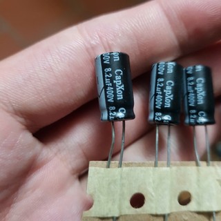 [COMBO 20 Chiếc] Tụ Hóa 6.8uF 400V 8.2uF 400V 🍀 Tụ phân cực 400V cho nguồn AC đầu vào - Thay thế cho tụ nguồn vào