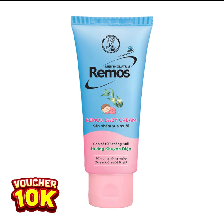Kem chống muỗi Remos cho bé hương khuynh diệp tuýp 70g