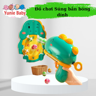 Đồ Chơi Bắn Bóng Dính Súng Phi Tiêu Khủng Long Cho Bé Kèm Bảng Phi Tiêu