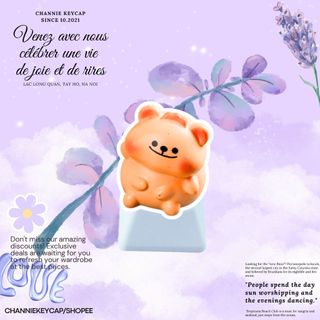 Bé Mũm Mĩm Hờn Dỗi Keycap Phím Cơ Lẻ Nút Phím Cơ