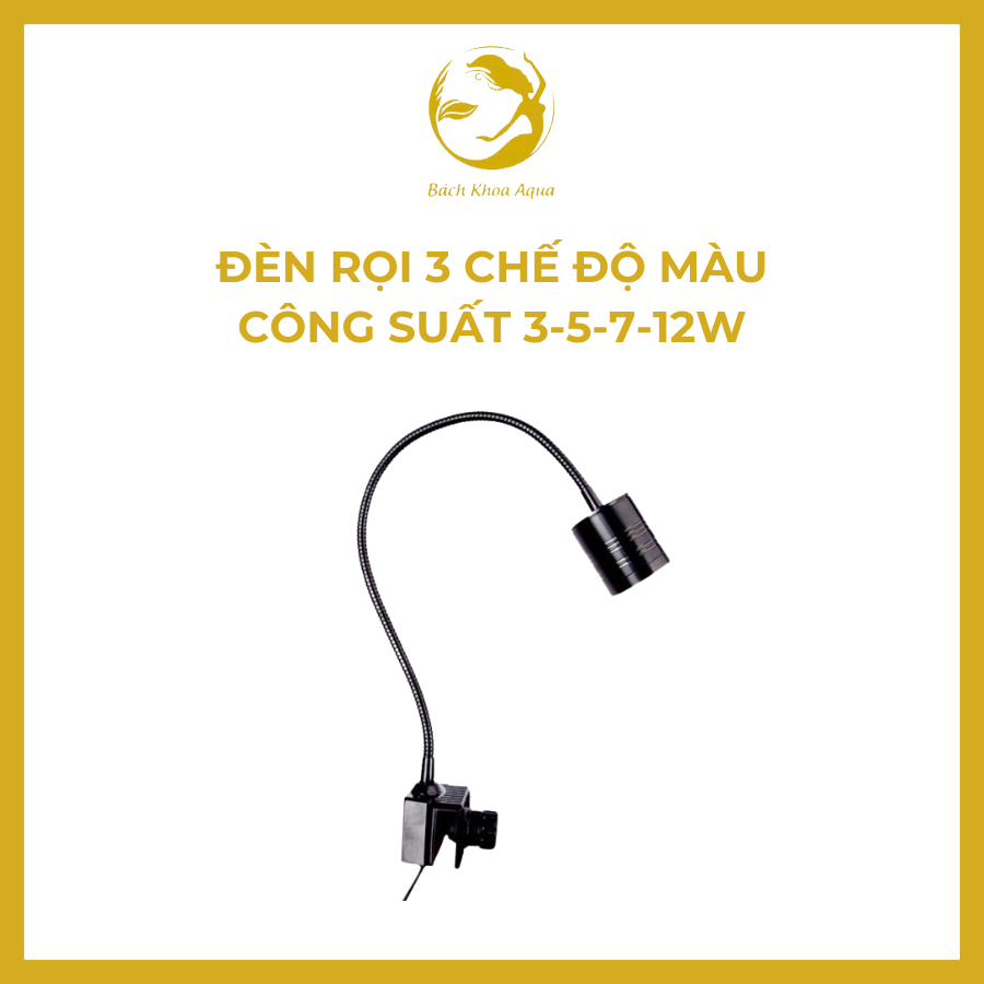 Đèn led rọi 3 chế độ màu - Đèn chiếu sáng bể cá 3/5/7/12W
