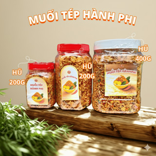 Muối tép hành phi cay giòn thơm – Topping ăn kèm bánh tráng – Hũ 100g/200g/400g