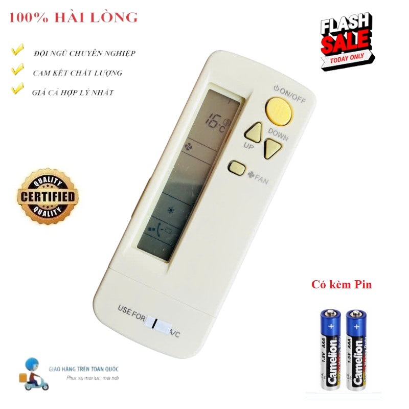 Remote Điều khiển điều hòa Dai_kin ÂM TRẦN đa năng - Hàng XỊN CHẤT LƯỢNG mới Fulbox Tặng kèm Pin