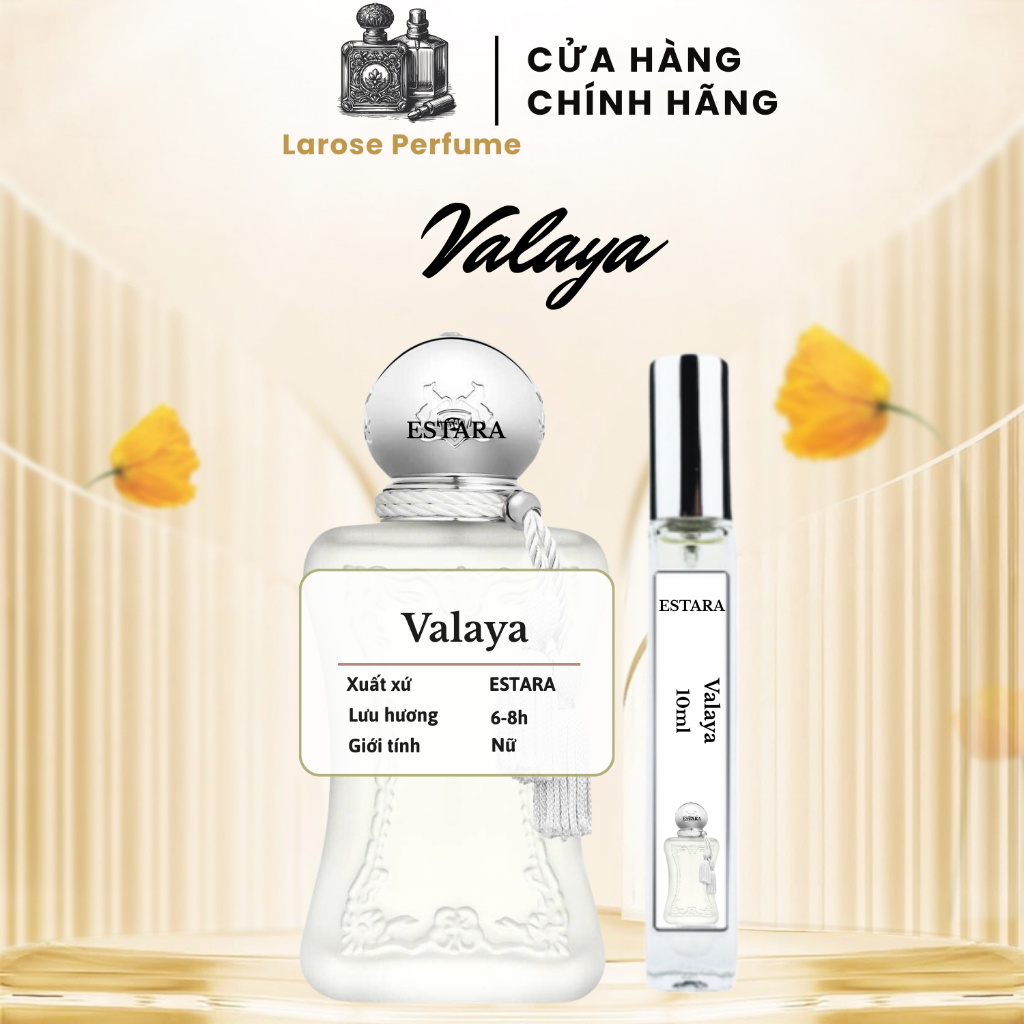 10ml Nước hoa nữ, nước hoa Valaya ESTARA thơm lâu, tươi mát, tinh khiết, thanh lịch - larose_perfume