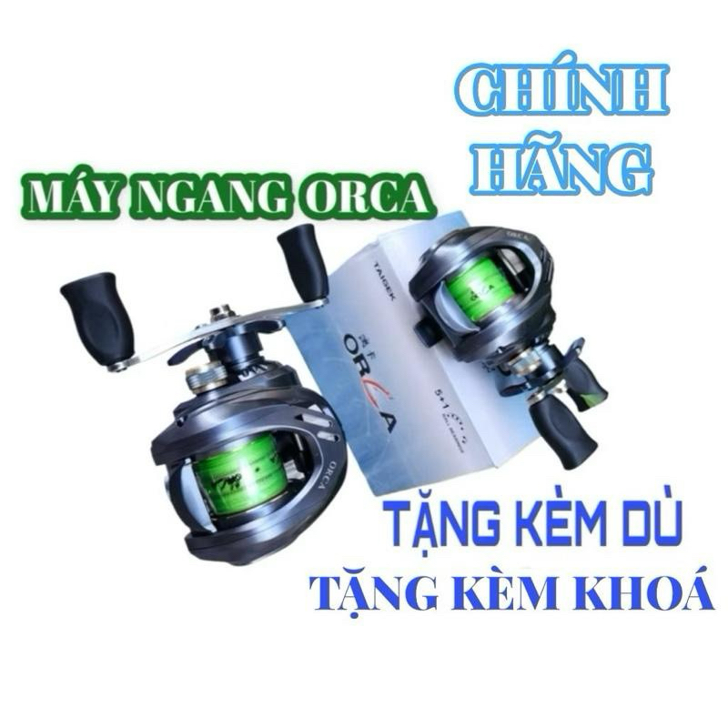(TẶNG KÈM KHOÁ LURE) Máy ngang Lure Orca cối nông chính hãng Siêu Tiện Lợi có sẵn Dây dù chuyên lure