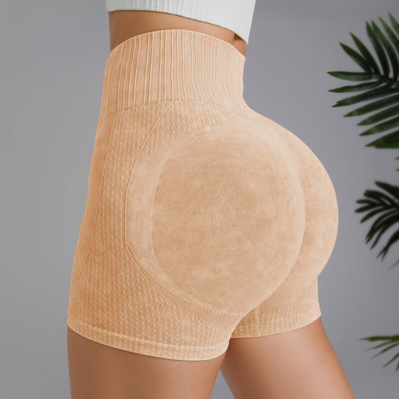 Quần đùi thể thao nữ(quần soóc),có gân co giãn, có chun nhún ở mông, dệt kim từ 90% Nylon + 10% Spandex SH-SCRUNCH | BigBuy360 - bigbuy360.vn
