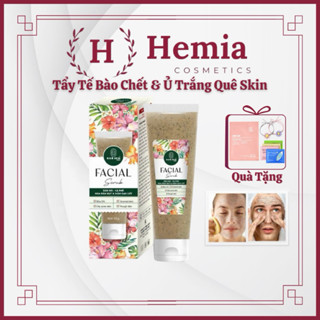  Ủ trắng &Tẩy Bào Chết Mặt Facial scrub Quê Skin chiết xuất Đậu Đỏ,Cà Phê 