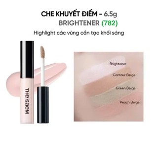  Che Khuyết Điểm The Saem Cover Perfection Tip Concealer SPF28 PA++ - Brightener  Tạo khối sáng  