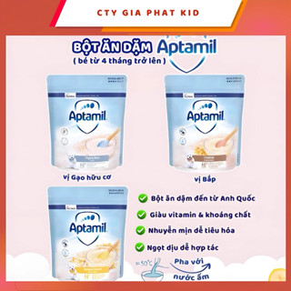  Bột Ăn Dặm Aptamil Anh 125g – Cho Bé Từ 4 Tháng+ – Giàu DHA & Vitamin Dễ Tiêu Hóa 