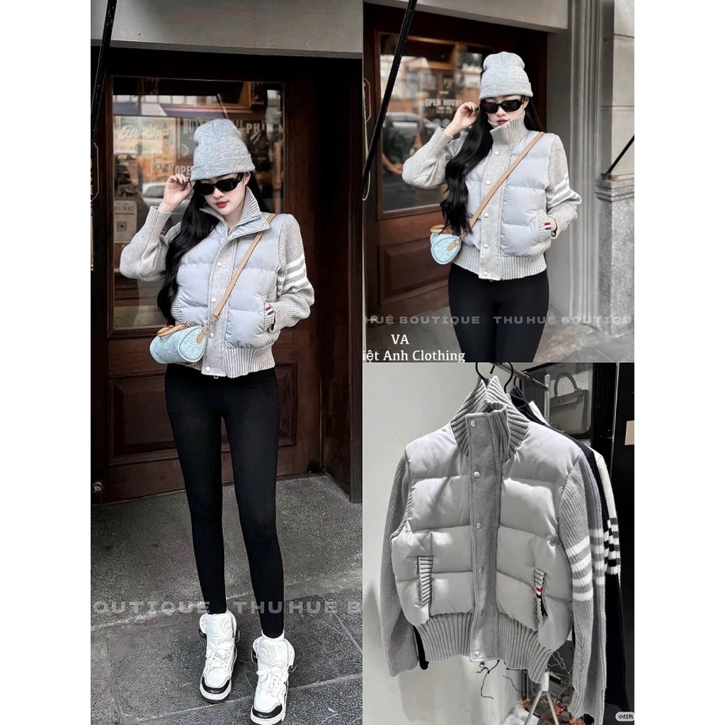 𝙏𝒉𝙖𝒐𝙫𝒊_𝑼𝙡𝒍𝙯𝒂𝙣𝒈 / PHAO BOMBER THOM PHỐI TAY LEN DỆT KIM THOM - ÁO PHAO TAY LEN NEW 2026 | BigBuy360 - bigbuy360.vn