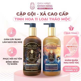 Cặp Dầu Gội & Dầu Xả Chiết Xuất Cao Cấp - Suối Tóc Mây Hương - Ngăn Gãy Rụng Vượt Trội, Phục hồi Tóc, Không Silicone