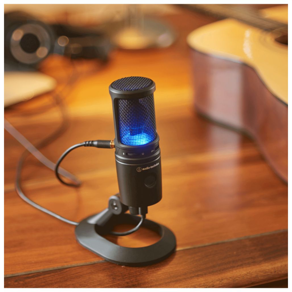 Micro thu âm Audio Technica AT2020 USBx tặng kèm màn lọc âm - Hàng chính hãng (Bảo hành 12 tháng)