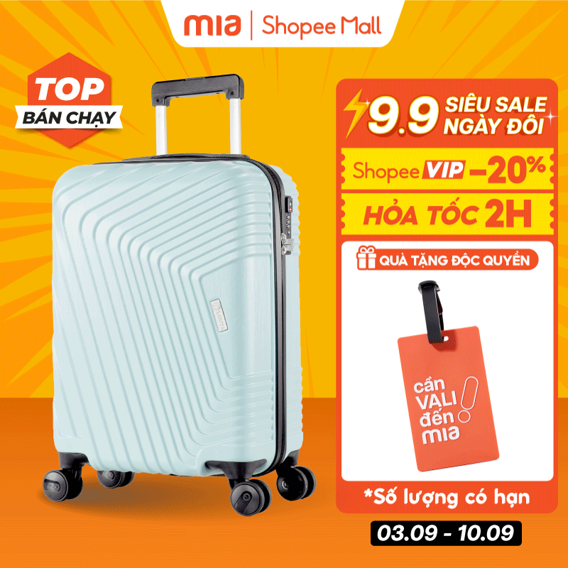 [DEAL GIỚI HẠN] Vali Kéo MIAvn Du Lịch Larita MONZA - Size S 20inch, Nhựa ABS Cứng Cáp Bền Bỉ, Bảo Hành Trọn Đời