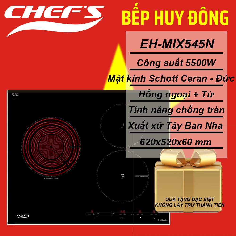 BẾP TỪ BA CHEF'S EH-MIX545N