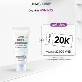 [ Minisize 20ml] Sữa Rửa Mặt Jumiso Waterfull Hyaluronic Acid Làm Sạch Sâu, Loại Bỏ Cặn Kem Chống Nắng Và Cấp Ẩm Cho Da