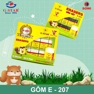 Combo 5 cục Gôm Tẩy G-Star E-207 Trắng  - VPP LT