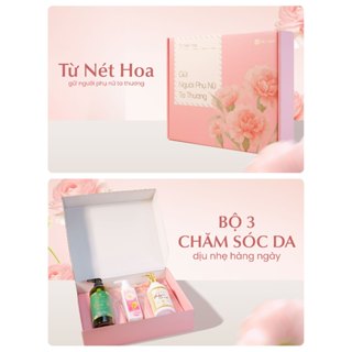   BOX QUÀ TẶNG  Box Quà Tặng Cao Cấp – Sữa Tắm Dầu Gội Dung Dịch Vệ Sinh – Quà Tặng Cho Nữ Dịp Lễ Sinh Nhật Vu Lan 