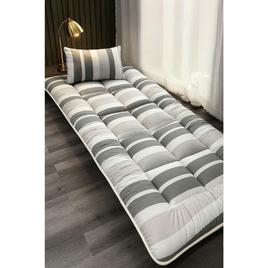 Nệm Topper TAKARA dày 5-7cm Đệm trải sàn Nệm gấp 3 cao cấp chống đau lưng hỗ trợ cột sống lưng