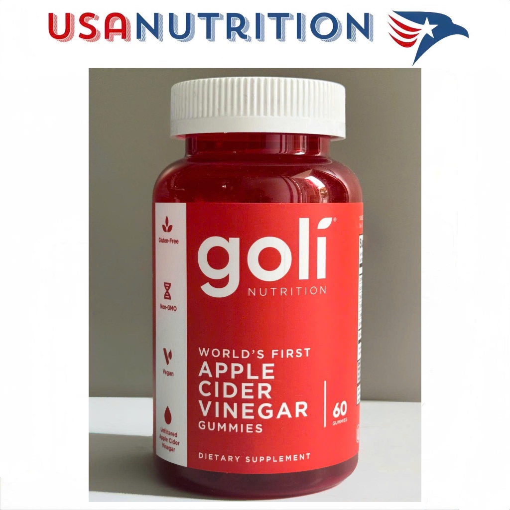 Kẹo dẻo giấm táo số 1 thế giới "Goli" Apple Cider Vinegar 60 viên