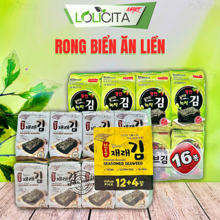  LỐC 16 GÓI Rong biển ăn liền Hàn Quốc Maeil K-Fish – Giòn Ngon Tiện Lợi Gói 4g LOLICITA MART 