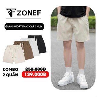 Quần Short Kaki Nam Cạp Chun, Quần Đùi Nam Thời Trang Hàn Quốc Thoáng Mát By Zonef Officail ( SKK )