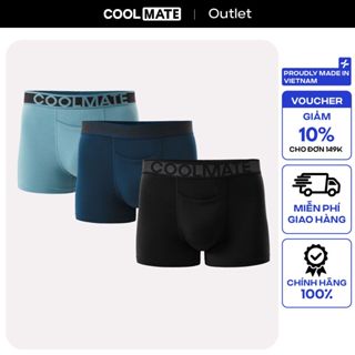[Mua 2 giảm 10%] Combo 3 Quần Lót Nam Trunks khe moi Lenzing Modal  Coolmate outlet không đổi trả