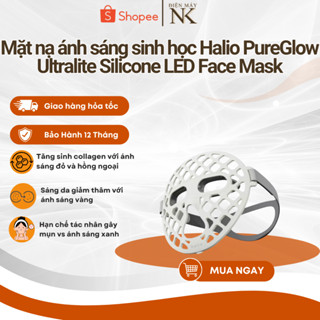 Mặt nạ ánh sáng sinh học Halio PureGlow Ultralite Silicone LED Face Mask - Bảo Hành 12 Tháng