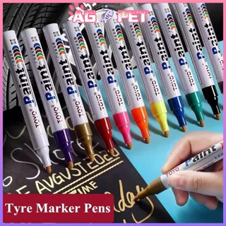 Bút sơn lốp xe màu trắng, chống phai, vẽ kim loại, DIY, graffiti, trang trí album,chống thấm nước chính hãng