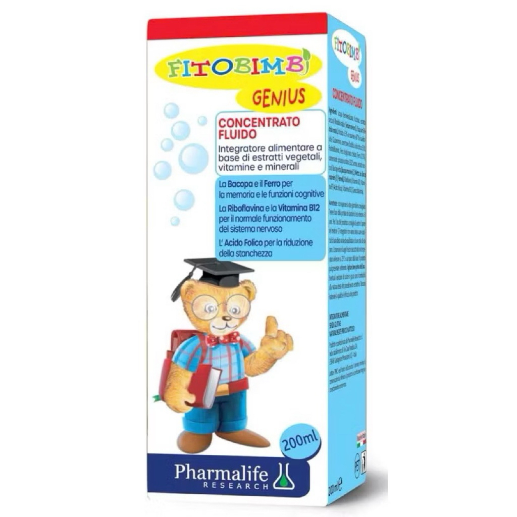 Fitobimbi Genius - Hỗ Trợ Trẻ Tăng Cường Nhận Thức, Ghi Nhớ Tốt lọ 200ml