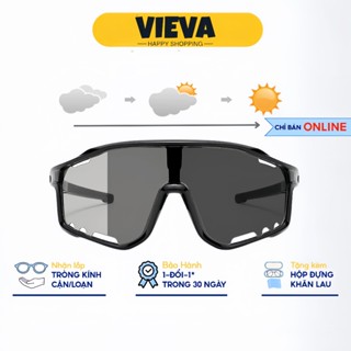 VIEVA Kính mắt đổi màu ghi UV400 chống bụi đa năng bảo vệ mắt thích hợp đi đường và hoạt động thể thao C6011