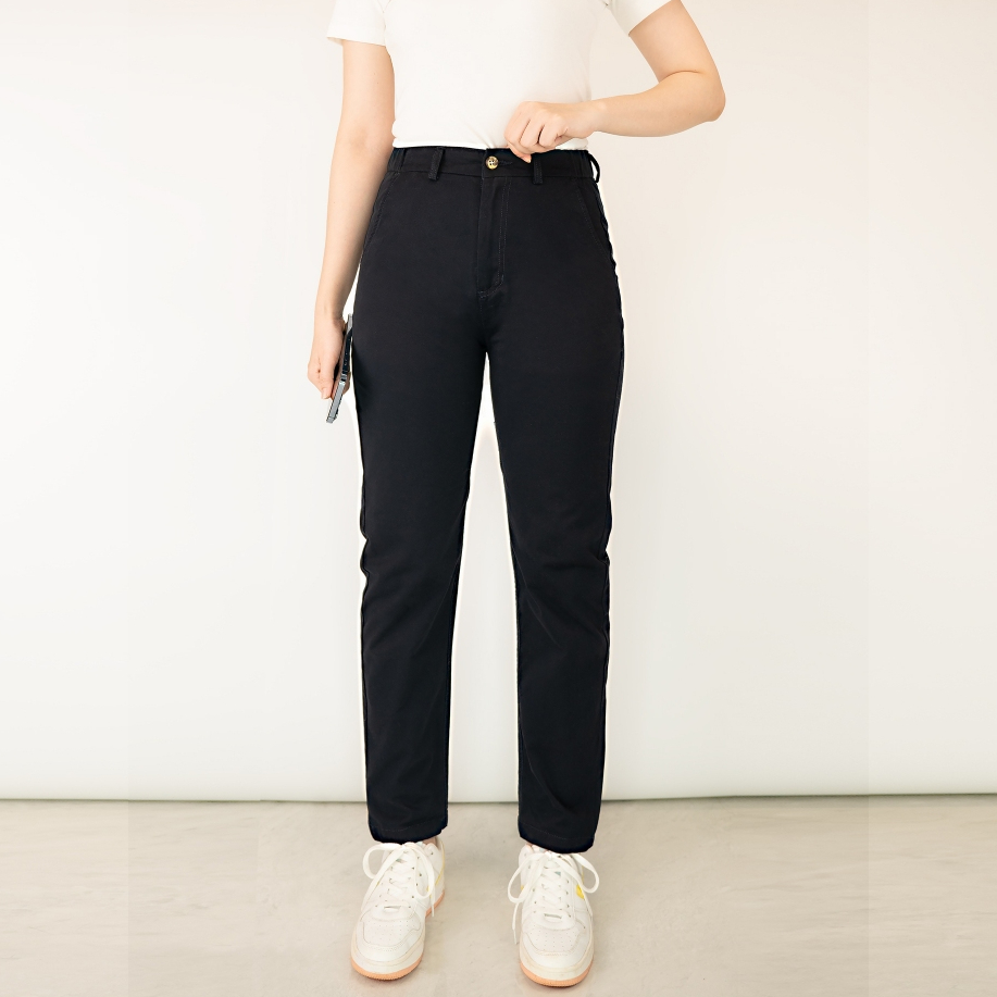 Quần Dài Kaki Nữ Fujiwa'Style - KN. Có Thun Co Giãn, Thoải Mái. Size Từ 42kg - 70kg