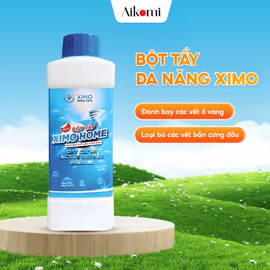 Bột tẩy vết bẩn đa năng Ximo bột tẩy trắng quần áo, đồ gia dụng - sạch như mới 350g