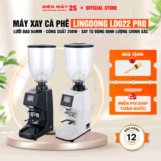 [HCM-Có VAT] Máy Xay Cà Phê, Máy Xay Cafe Lingdong 022 Pro - Nâng Cấp Lưỡi Dao 64mm, Công Suất 250W, Phễu Chứa Hạt 1kg