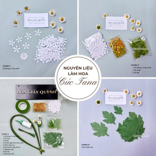Combo nguyên liệu làm hoa Cúc Tana giấy (có nhiều lựa chọn , khách đọc kỹ thông tin )