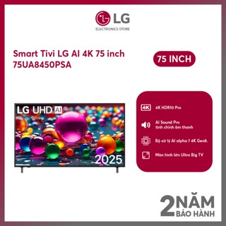   MODEL 2025  Smart Tivi LG AI 4K 75 inch 75UA8450PSA - SHOP Miễn phí GIAO + LẮP Hà Nội 