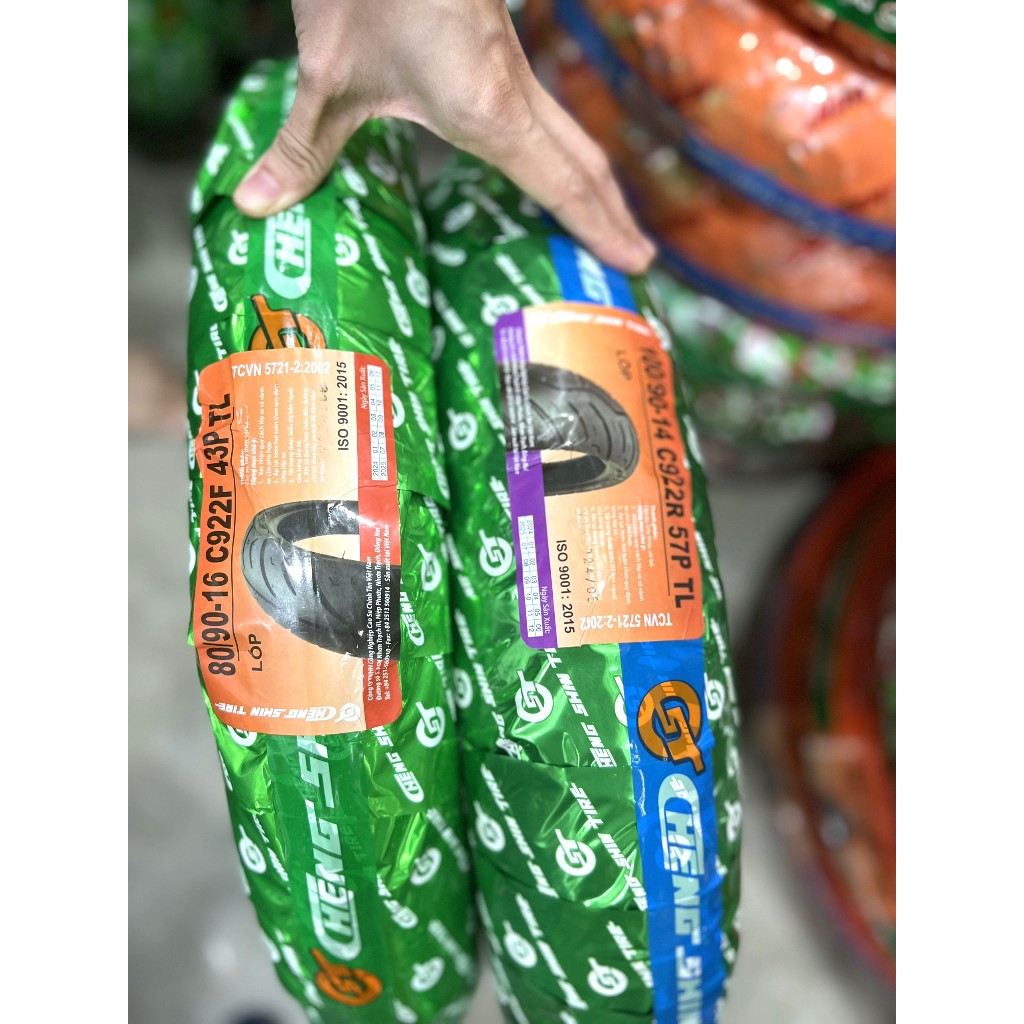 Lốp xe Chengshin 80/90-16+100/90-14 cho Sh Mode,Vision 2023 thể thao,Nouvo. Có ship hỏa tốc