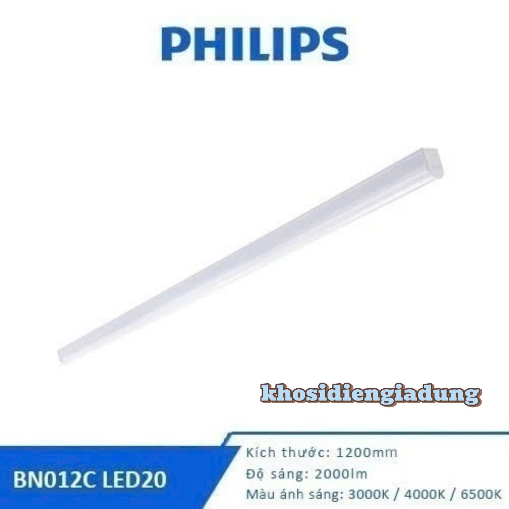 Bộ đèn Bán Nguyệt Philips LED BN001C 20W/ 40W (01 bóng)