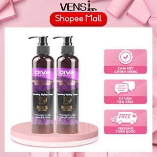 Gel mềm giữ nếp tóc xoăn hippie xoăn xù mì xoăn lơi DIVA 235ML bồng bềnh suốt 24H