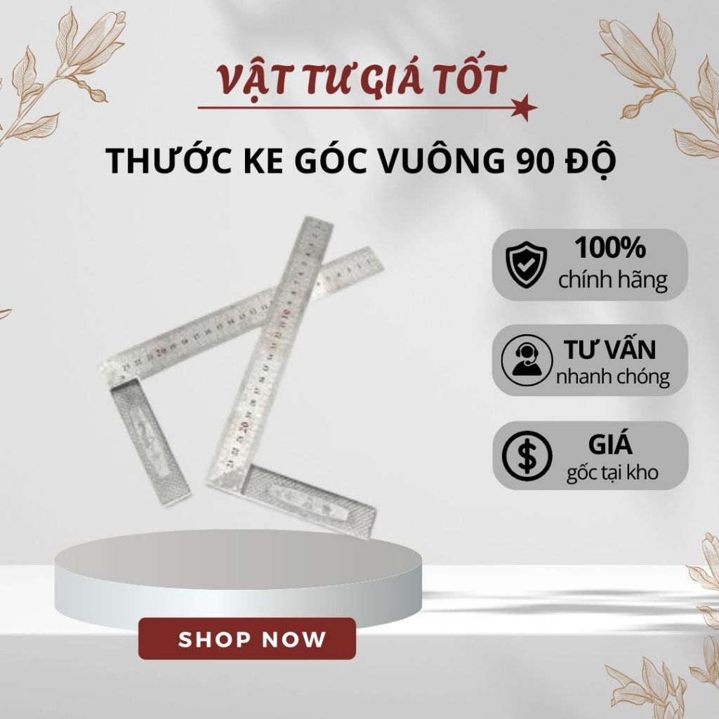 THƯỚC ĐO GÓC VUÔNG, thước Ke Góc Vuông 90 Độ, Thước Chữ L cỡ 50x25cm