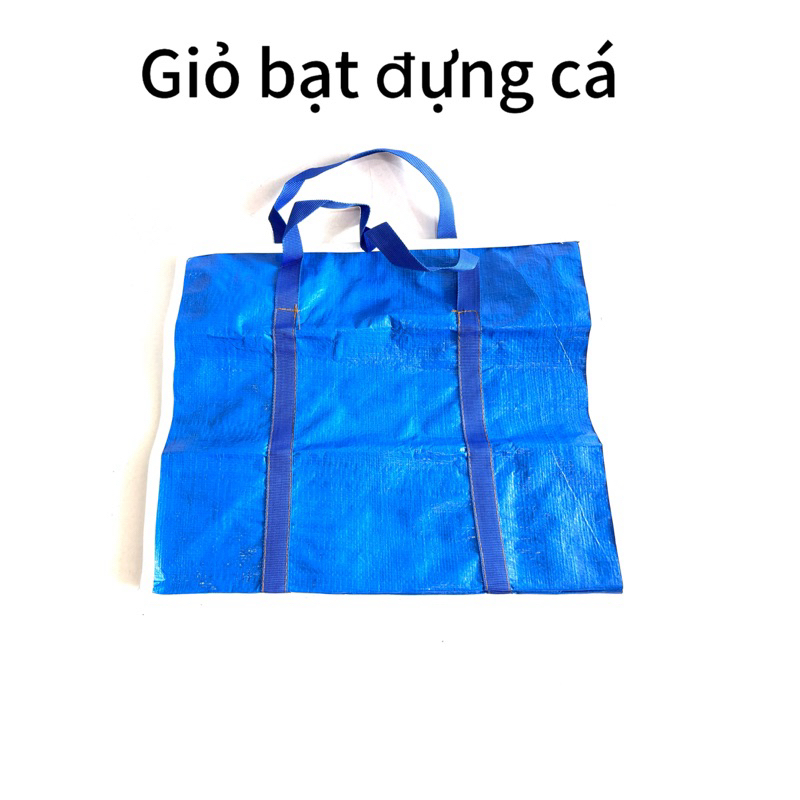 Giỏ đựng cá túi bạt xanh